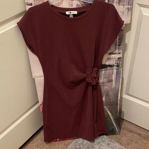 Cable & Gauge Burgundy Dress